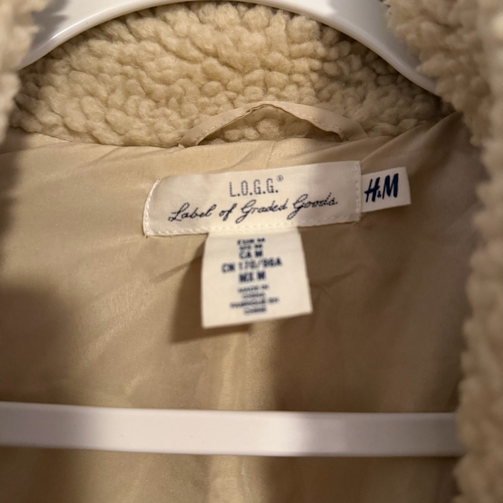 H&M Beige Teddy Jacket - Picture 3 of 4